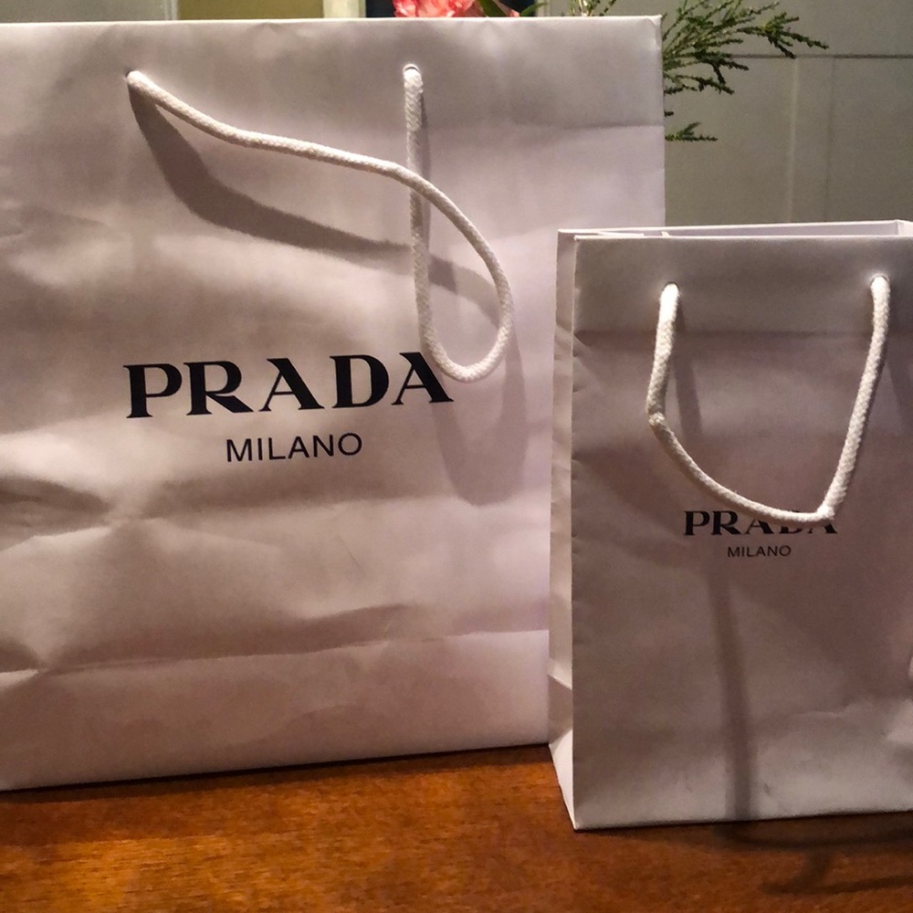 Prada shopping bags